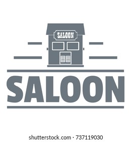 Saloon logo. Vintage illustration of saloon vector logo for web