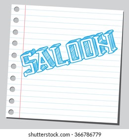 Saloon word