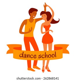 Salsa dance school logo