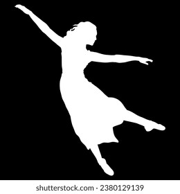 salsa dance vector file black background