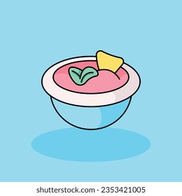 Caricatura vectorial libre, ilustración de icono. Concepto de íconos de comida mexicana aislado. estilo de dibujos animados planos