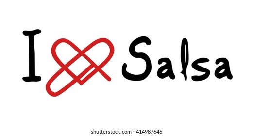 Salsa love icon