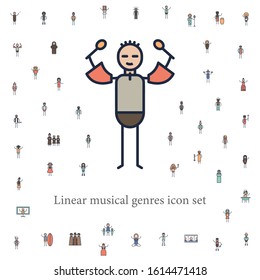 salsa musician icon. musical genres icons universal set for web and mobile