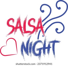 Salsa night vector t-shirt design