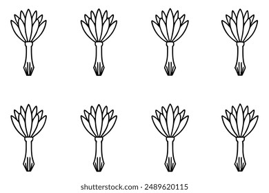 Salsify Line Art Picture Speaks Quietly