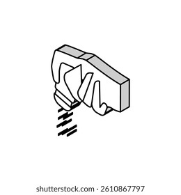 salt add isometric icon vector. salt add sign. isolated symbol illustration