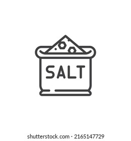 Salt Bag Line Icon Linear Style Stock Vector (Royalty Free) 2165147729 ...