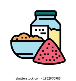 sal para el vector de iconos de color de baño. señal de sal para baño. ilustración de símbolo aislado