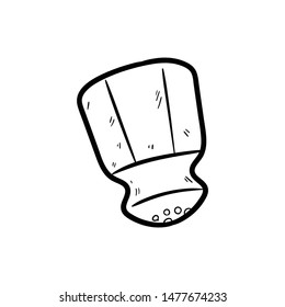 salt bottle doodle hand drawing vector 
