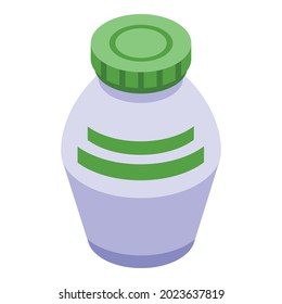 Salt bottle icon isometric vector. Food sodium. Pepper container