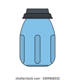 Salt bottle isolated
