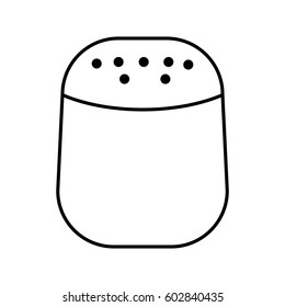 salt bottle kitchen utensil isolated icon vector illustration design