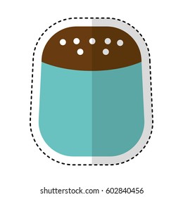 salt bottle kitchen utensil isolated icon vector illustration design