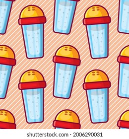 salt bottle seamless pattern vector illustration 