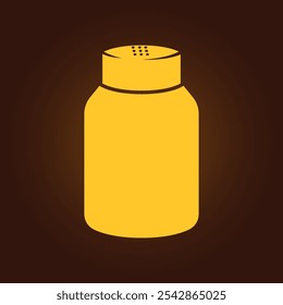 Salt bottle trendy artwork charming abstract vector illustration colorful practical design.eps