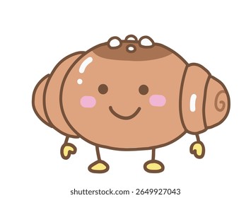 Sal pão Caractere estilo cartoon