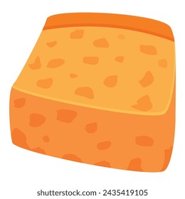 Salt bread croutons icon cartoon vector. Cubes dietary. Culinary petite