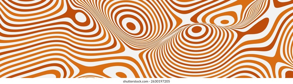 Padrão de caramelo salgado com fundo de espiral de chocolate. Projeto de vetor de amendoim. Textura abstrata com salpicos de manteiga de leite e molho cremoso de doces. Xarope de café com garoa doce e impressão de sobremesa de mármore.