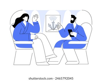 Salt cave therapy isolated cartoon vector illustrations. Group of friends make wellness spa procedures together, halotherapy supporters, people lifestyle, sitting at salt cave vector cartoon.