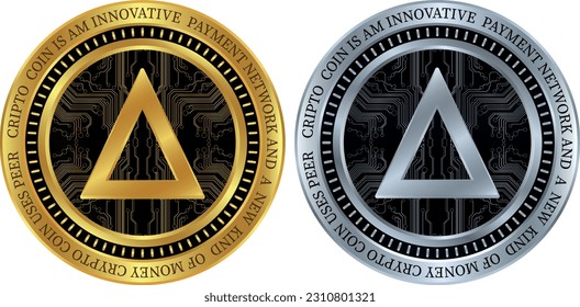 salt coin vector illustrations. 3d illustration