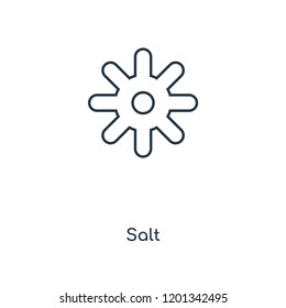 Salt concept line icon. Linear Salt concept outline symbol design. This simple element illustration can be used for web and mobile UI/UX.