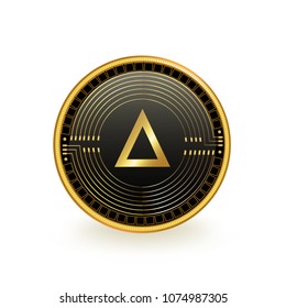 Salt Cryptocurrency Coin Isolated