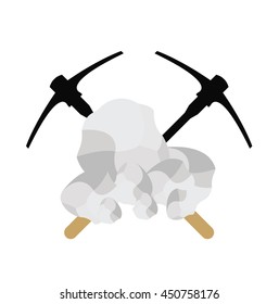 salt crystal with pickaxe