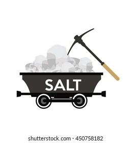 salt crystal wagon with pickaxe