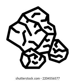 salt crystals  line icon vector. salt crystals  sign. isolated contour symbol black illustration