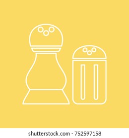 Salt Dispenser vector line icon. eps-10