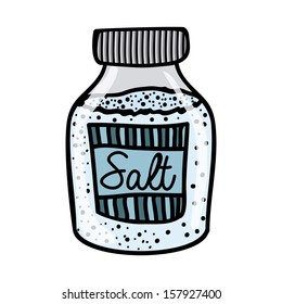 Salt Drawing Over White Background Vector Stock Vector (Royalty Free ...