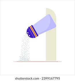 Sal Caída De Salt Shaker Icono Vector Ilustración De Arte