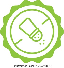 salt free green outline icon
