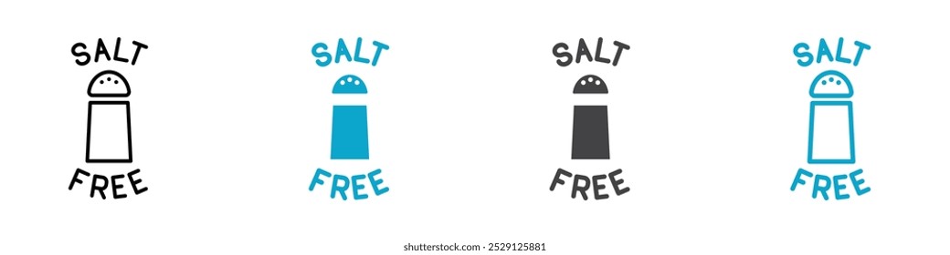 salt free icon Coleção de conjuntos de gráficos planos