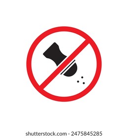 salt free icon, template for graphic and web design. vector illustration