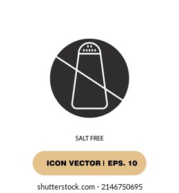salt free icons  symbol vector elements for infographic web
