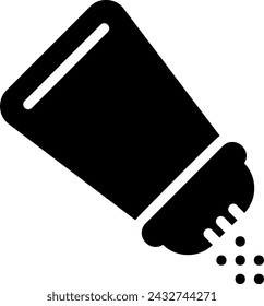 salt glyph icon illustration vector