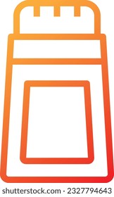 Salt Gradient Icon - Single Icon, Vector