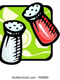 Grinder de sal.Ilustración vectorial