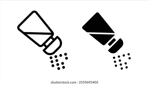 Salt Icon collection in filled and stroke style.