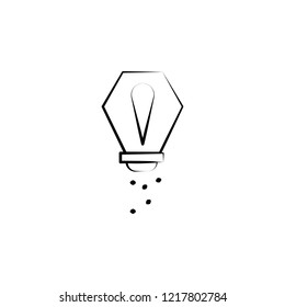 Salt icon. Element of dia de muertos icon for mobile concept and web apps. Hand drawn Salt icon can be used for web and mobile