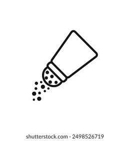 salt icon isolated on white background