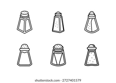 ícone de sal ilustração vetorial de arte de linha isolada