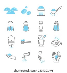 Salt icon set , salt symbol set 1