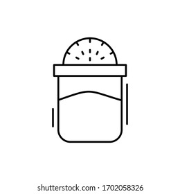 Salt icon. Simple line, outline vector elements of kitchen object for ui and ux, website or mobile application