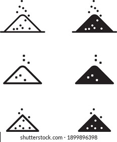 Salt icon, Sodium icon, vector illustration	