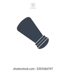 Icono de sal ilustración vectorial aislada en fondo blanco