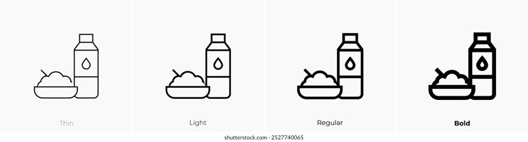 salt icon. Thin, Light Regular And Bold style design isolated on white background