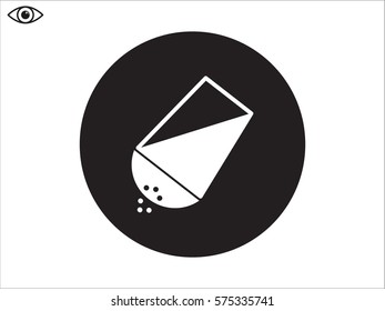 salt, icon, vector illustration eps10