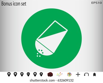 salt, icon, vector illustration eps10